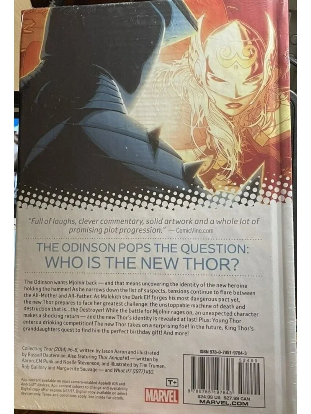 Thor: Who Holds The Hammer Hardcover Comic By Aaron & Dauterman Marvel Now! 2014